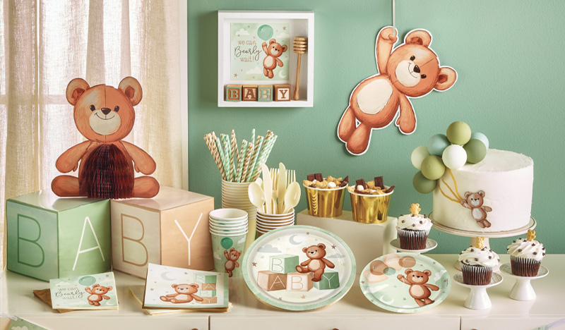Teddy Bear-Themed Baby Shower Favors & Supplies